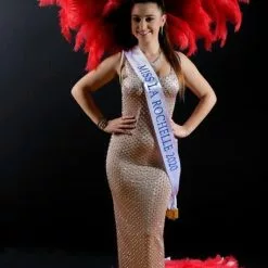 Dos En Plumes En Forme De Coeur