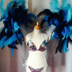 Armature D'épaules En Autruche Et Floss