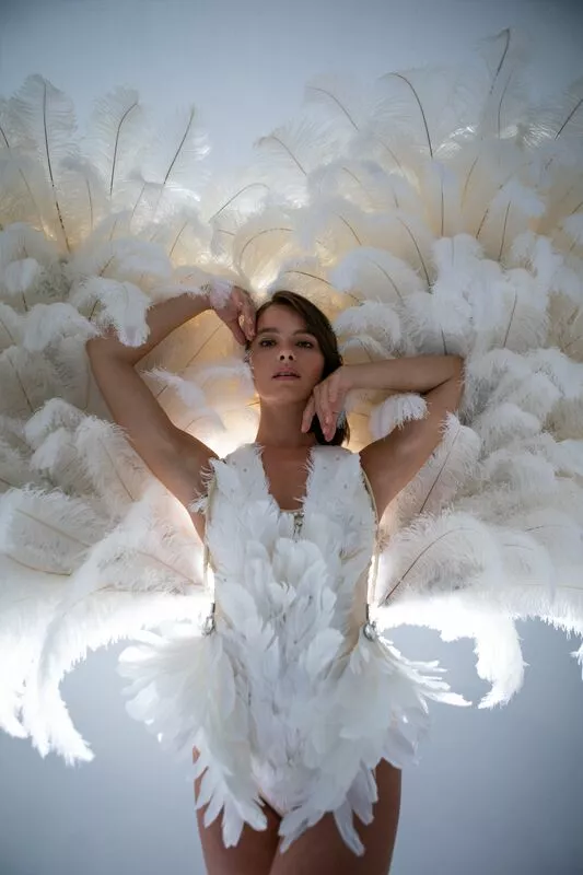 Ensemble Ailes XXL Et Body Plumes 3 Ensemble Ailes XXL Et Body Plumes