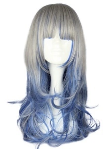 Perruque Méchée Bleu