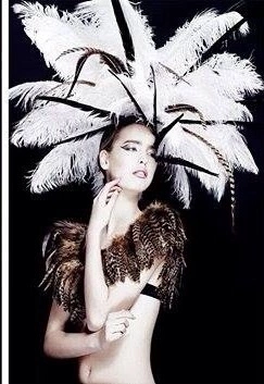 Casque En Autruche Et Faisan