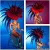 Casque Fleurs Et Plumes XXl -Halloween Soldes Magasin 800x800 288