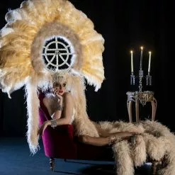 Casque Burlesque En Autruche