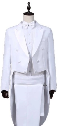 Queue De Pie Homme Et Pantalon Blanc