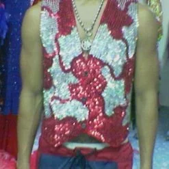 Gilet Homme Paillettes