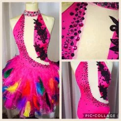 Robe Body En Plumes Et Pierres