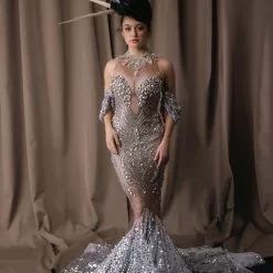 Robe Fourreau Strass