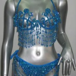 Ensemble Bresilien Bikini Bleu
