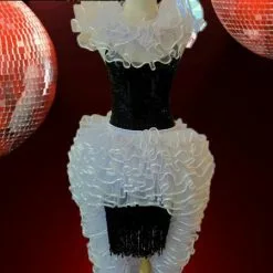 Robe En Paillettes Et Organza