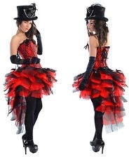 Ensemble Burlesque Rouge Grande Taille