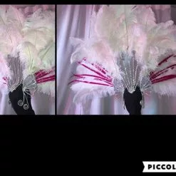 Casque En Strass Avec Plumes