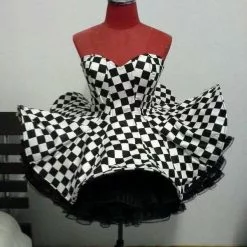 Robe Gonflante à Volants