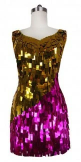 Robe Courte En Paillettes