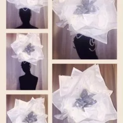 Casque En Strass Avec Piquet