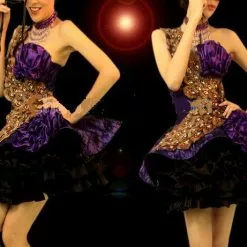 Robe Courte En Plumes