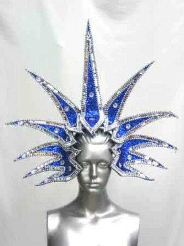 Casque Paillettes Bleu 3 Casque Paillettes Bleu