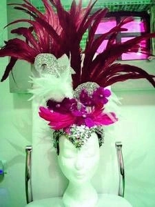 Casque En Plumes De Coq