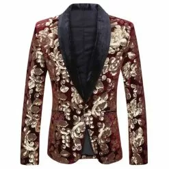 Veste Paillettes Homme