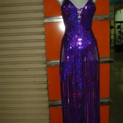 Robe Paillettes Franges Sur Mesures