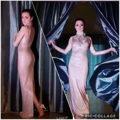 ROBE FOURREAU STRASS