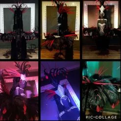 Ensemble Armature De Hanches Et Casque En Strass